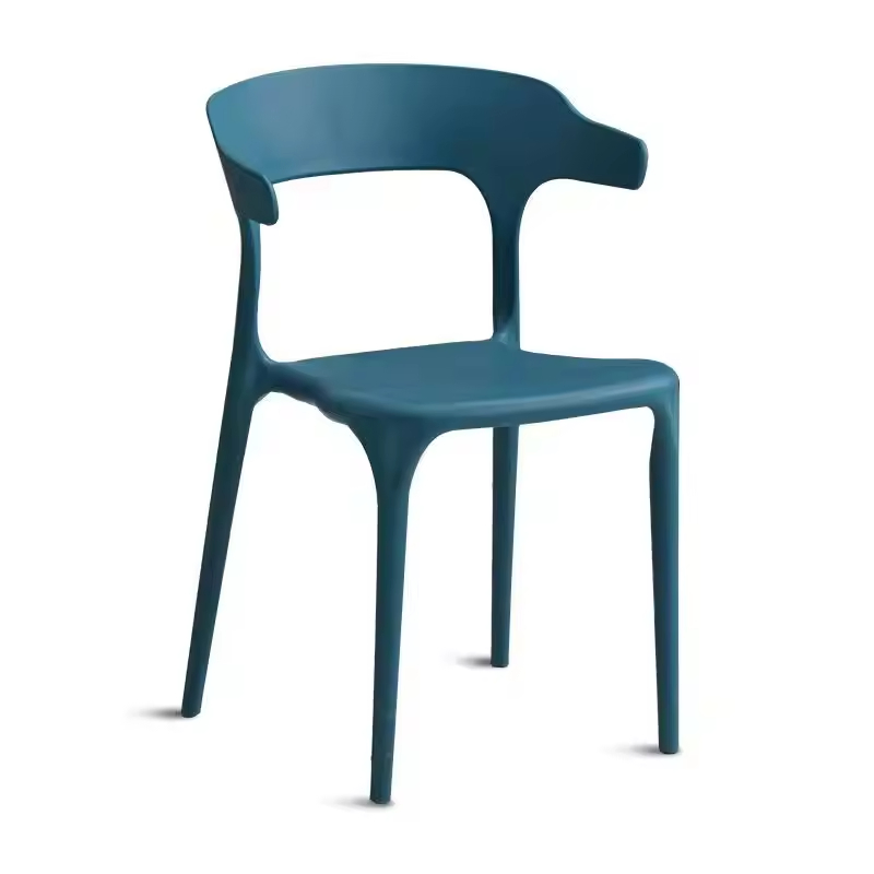 Modern Nordic Molded Plastic Dining Chair for Cafes