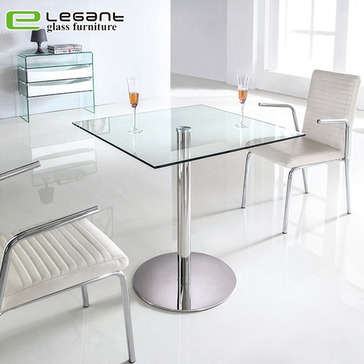 12mm Clear Tempered Glass Dining Table