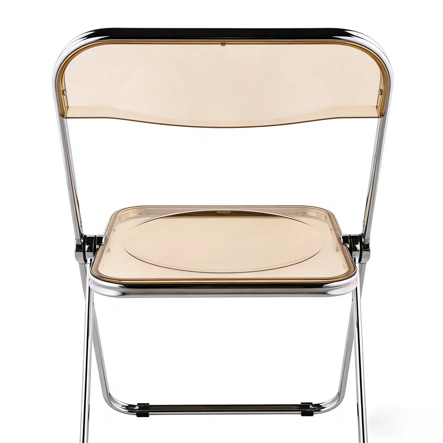 Wholsale Space-Saving Foldable Indoor Multipurpose Transparent Plastic Dining Chair for Wedding/Dining Room/Coffee Shop