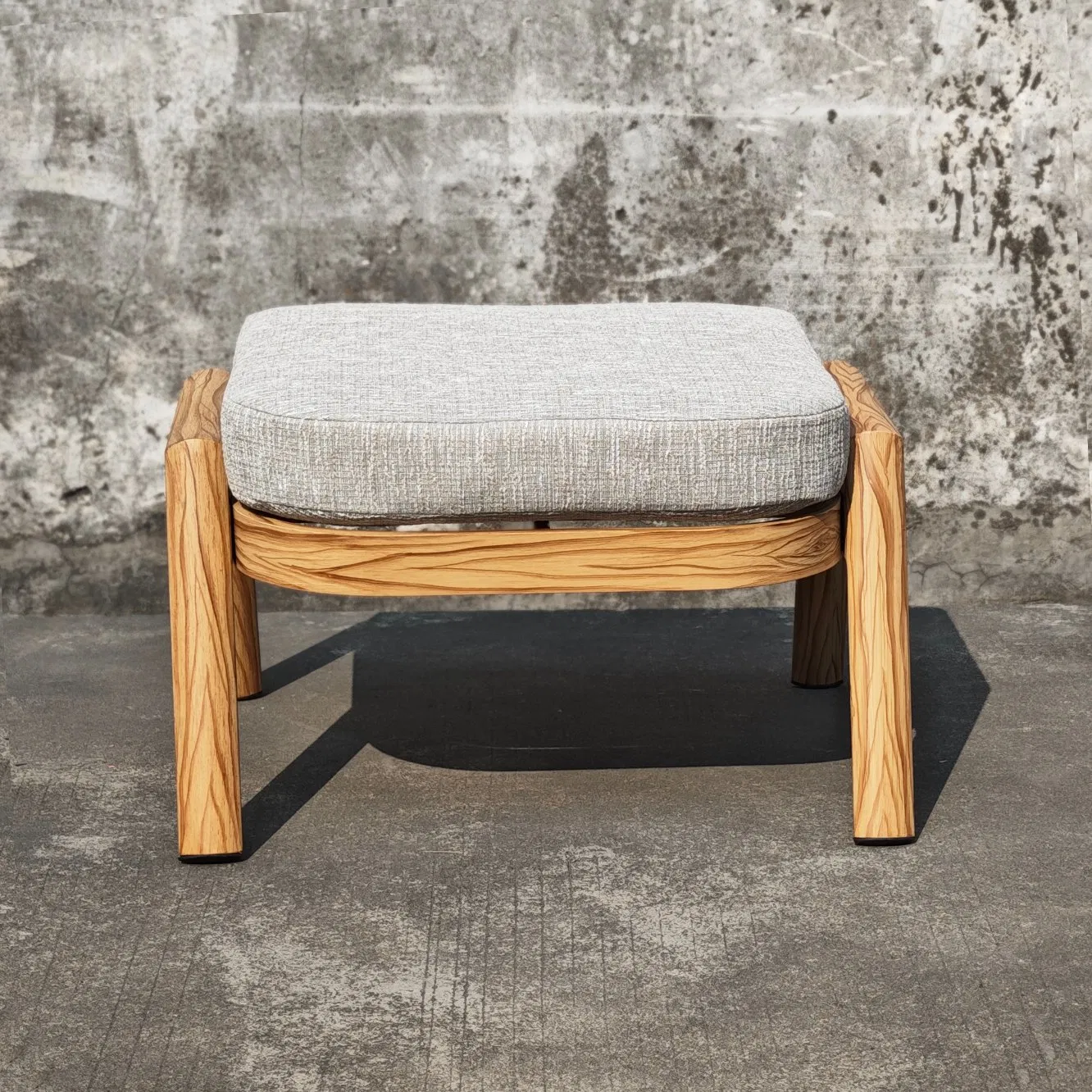 Outdoor Patio Leisure Chaise Lounge Soft and Comfortable Ottoman Footrest