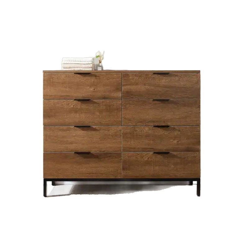 Simple Style Solid Wood Dining Sideboard Home Living Room Wall-Mounted Storage Cabinet