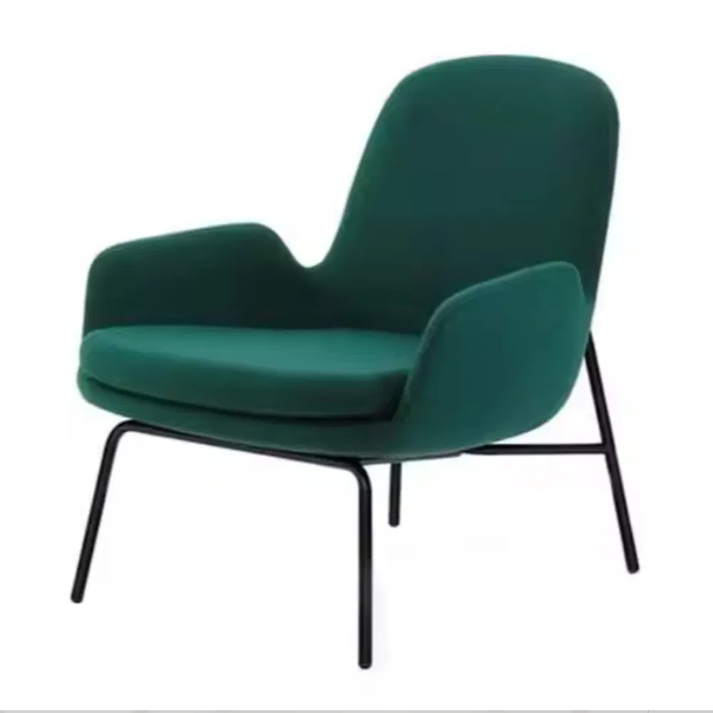 Modern Accent Large Cushion Green Fabric Single Seat Sofa Chair Armchairs Living Room Furniture Chair Nordic Leisure Chair