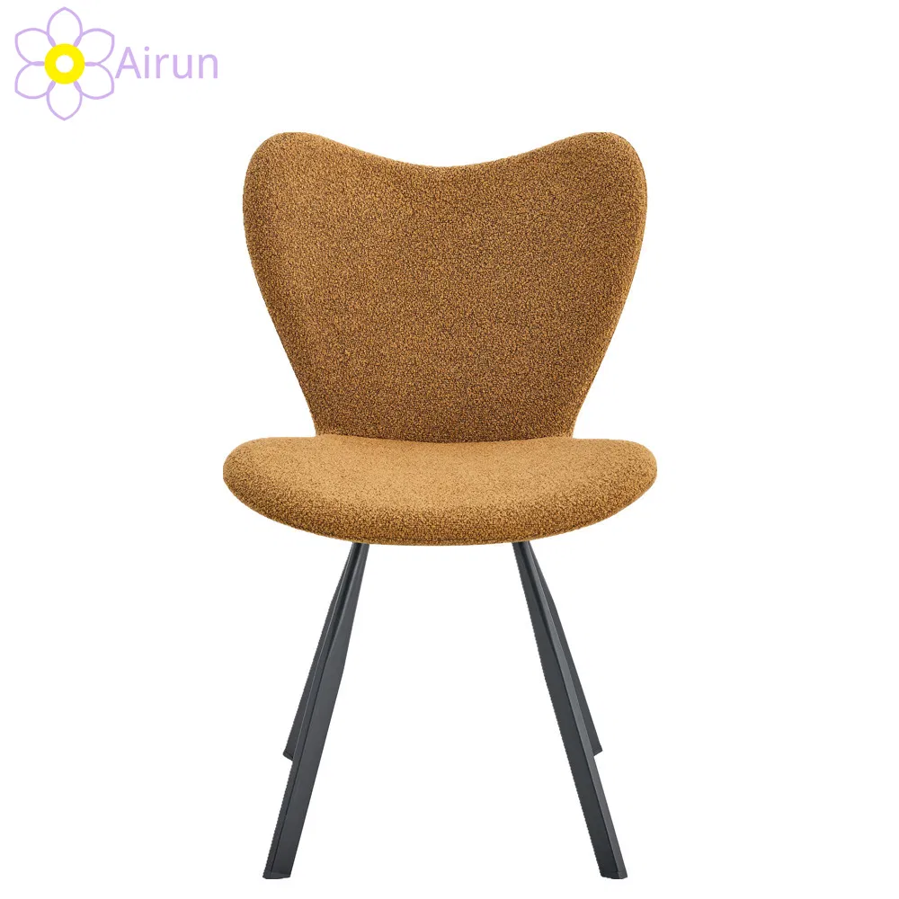 Restaurant Furniture Wholesale Design Nordic Modern Luxury Fabric Kd Structure Chairs Grey Swivel Dining Chair