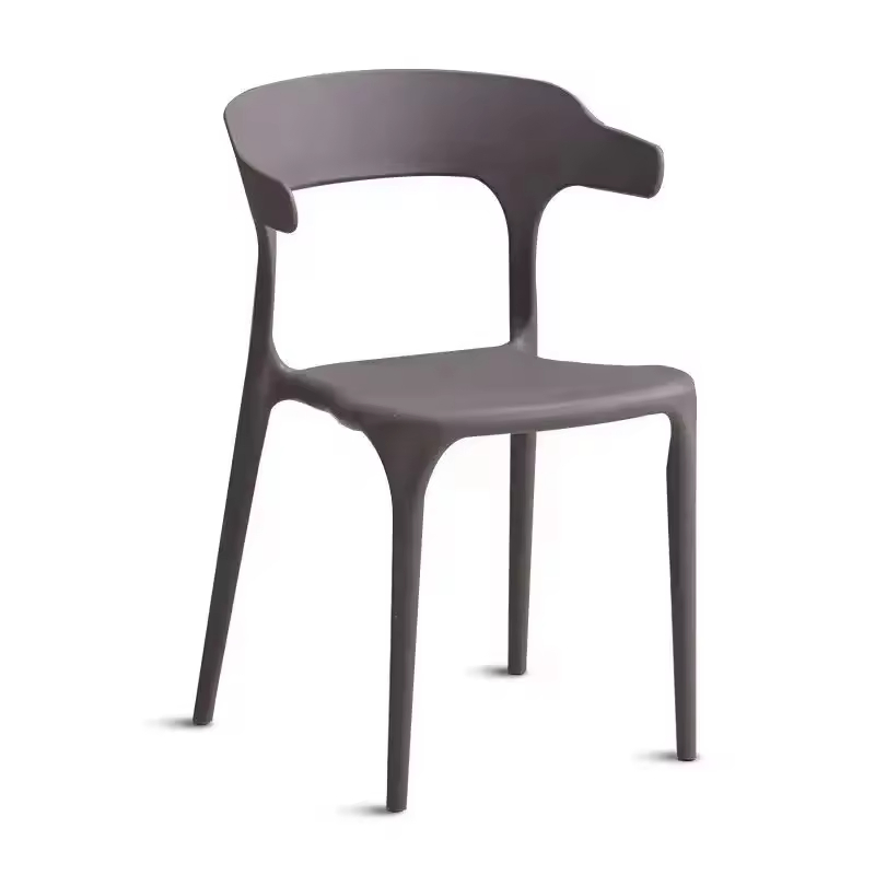 Modern Nordic Molded Plastic Dining Chair for Cafes