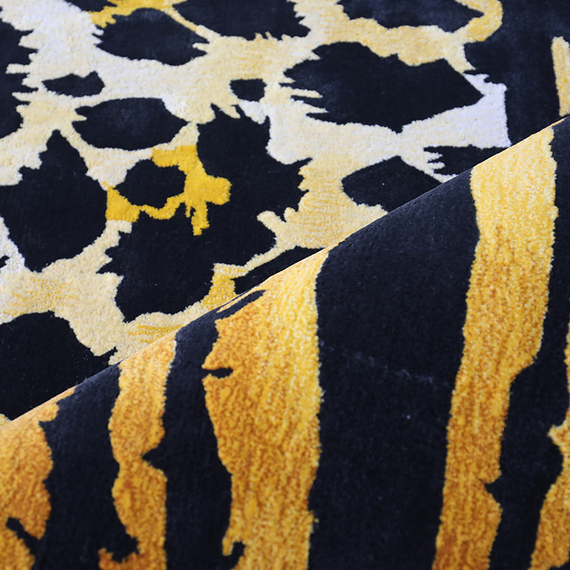 Golden Leopard Living Room Rugs Home Floor Carpets