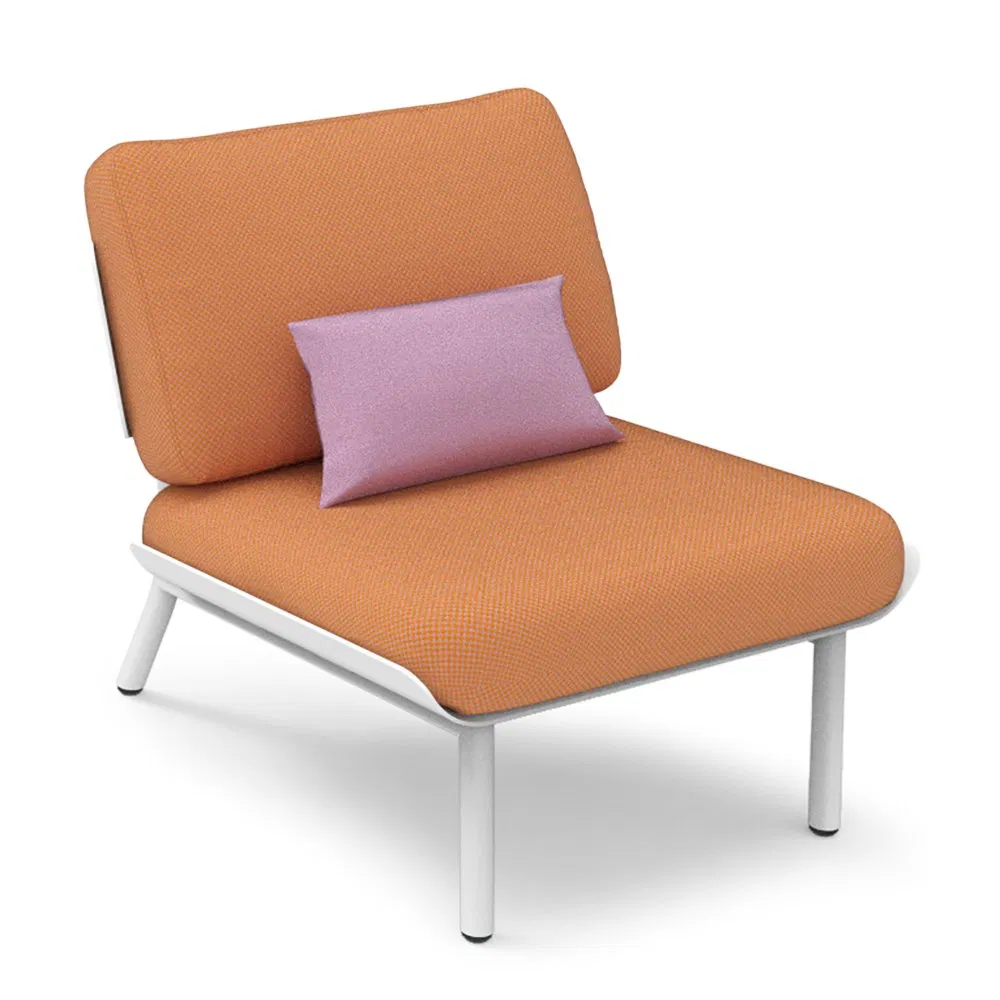 Sturdy Powder Coated Aluminum Garden Sofa with 35D High Resilience Foam Seating Comfort