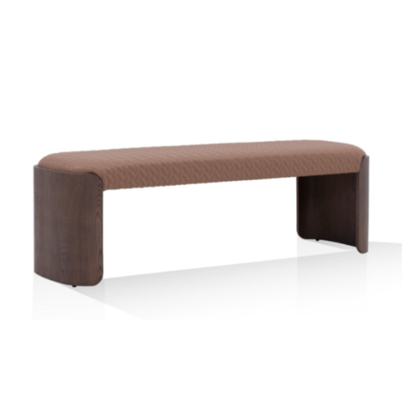 Modern Trendy Room Interiors Wooden Hotel Bedroom Decor Bedroom Entrance Furniture Bench