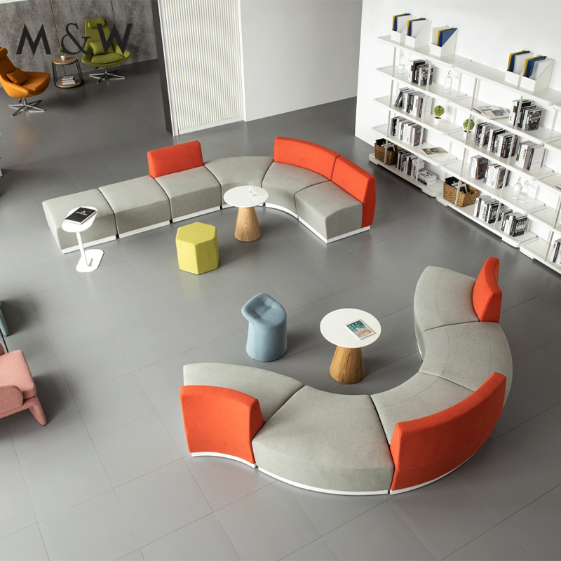 M&W Modern Office Sofa Luxury Modular Sectional Sofa Set Furniture