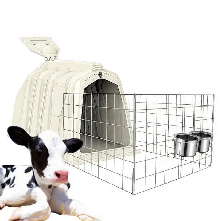 Portable Foldable Calf Hutch with Easy-Clean Surface for Small Farms Calf Hutch