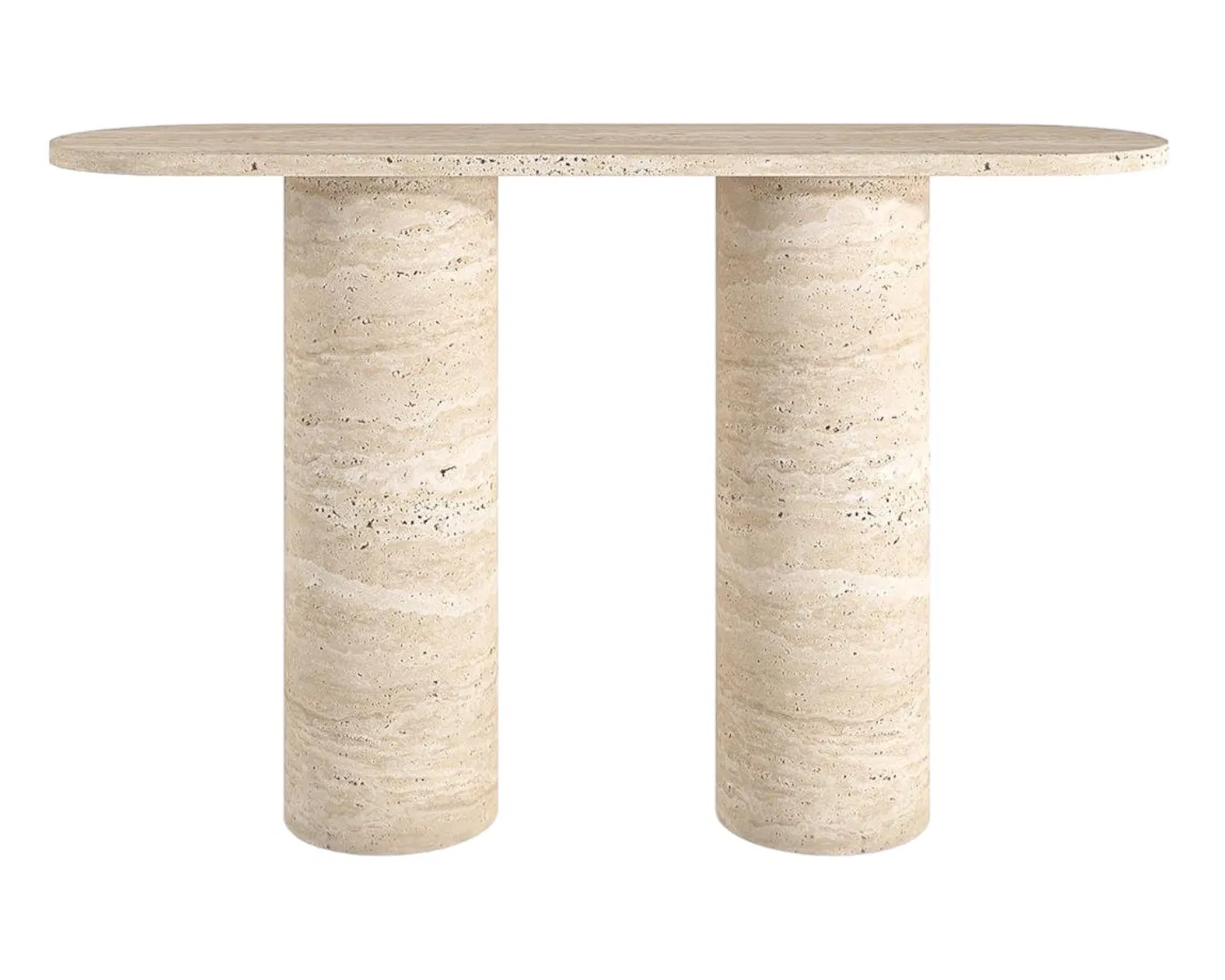 Custom Natural Travertine Table Modern Living Room Travertine Furniture Hallway Entry Table Stone Marble Console Table