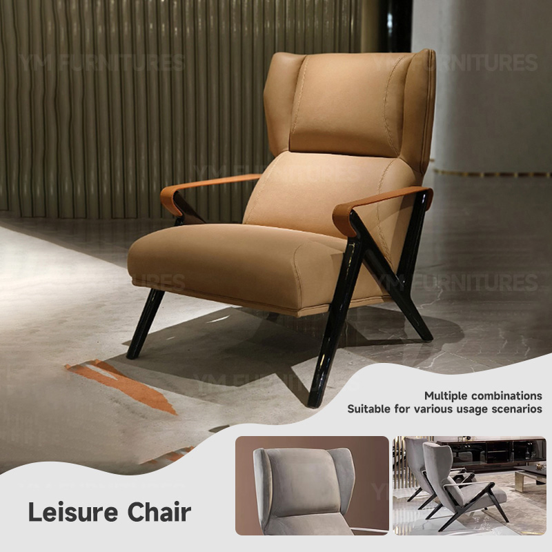 Living Room Lounge Accent Leather Armchairs Dining Room Home Office Leisure Chair