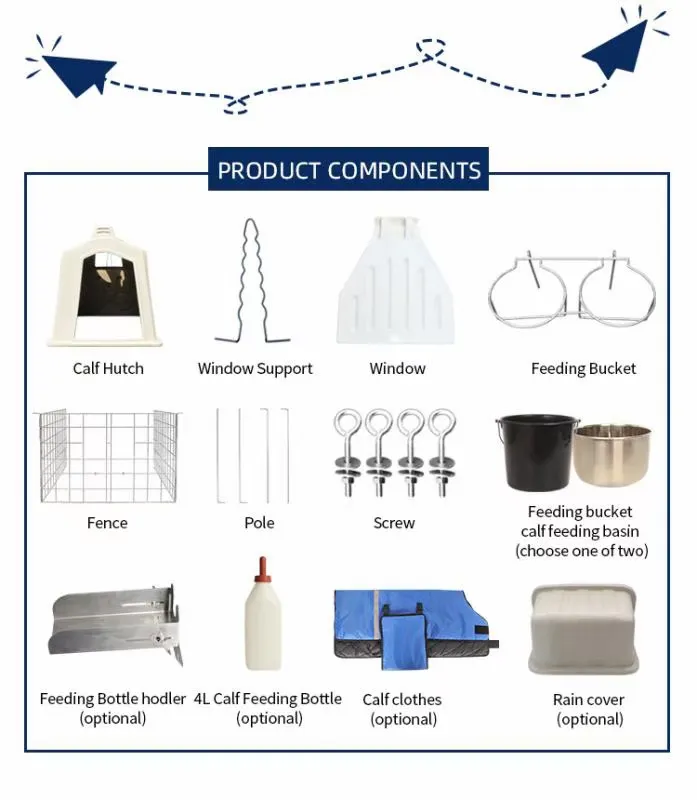Whole Sales Calf Hutch Dairy Farm Pasture Individual Calf Feeding Hutch