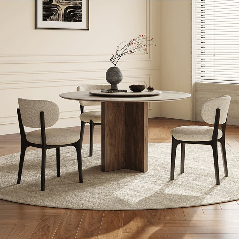 Kitchen Wholesale Home Upholstered Seat Dining Room Comfy Interior Armless Chairs Dining Chair with Wood Legs