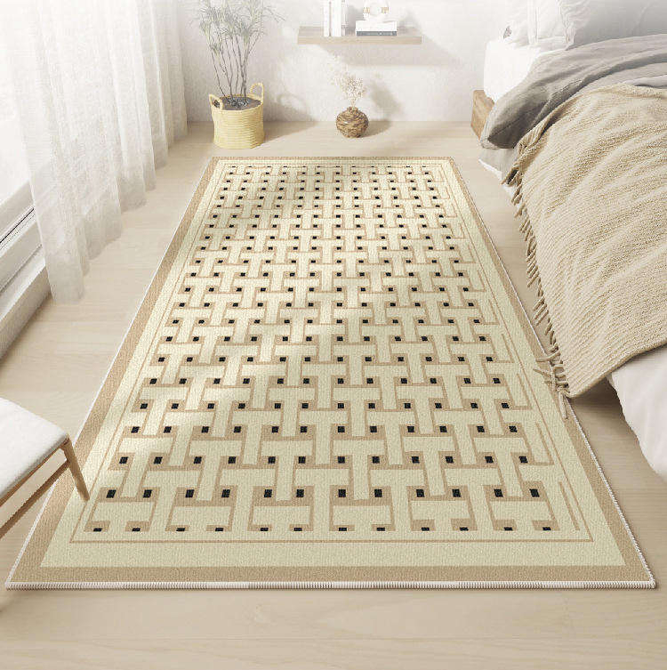 Non-Slip Belguim Bedroom Floor Rug Soft Loop-Pile Living Room Rug