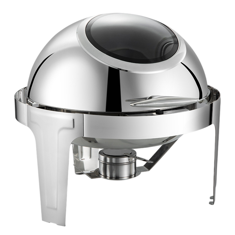 High-Grade Chafing Dish Stainless Steel Full Flip Cover Buffet Stove