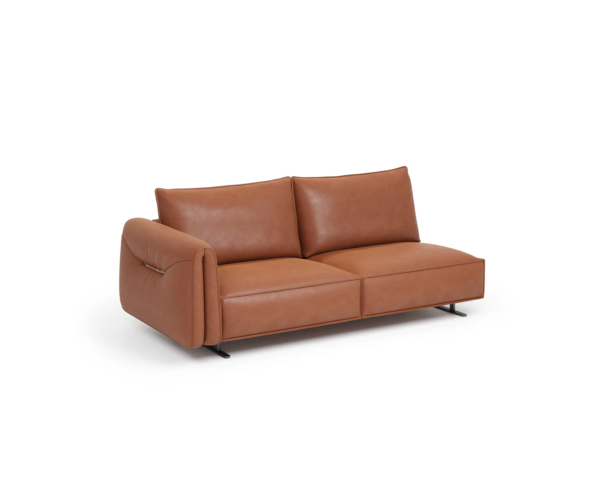 Premium Modern Furniture Genuine Leather Living Room Sofa Couch Easy Clean for Home Office and Restaurant Settings