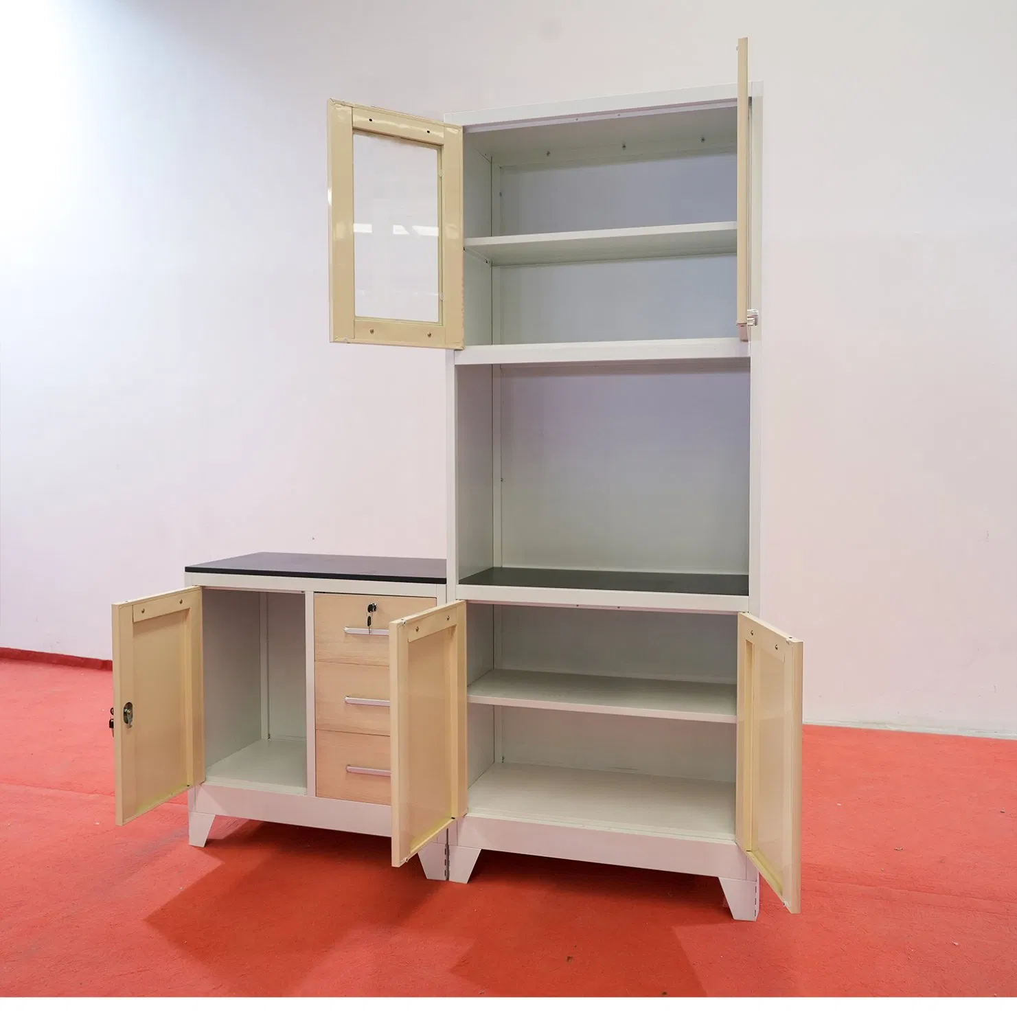 Wholesale Modern Metal kitchen Cupboard Steel Living Room Cabinets Home Furniture Storage Cabinet