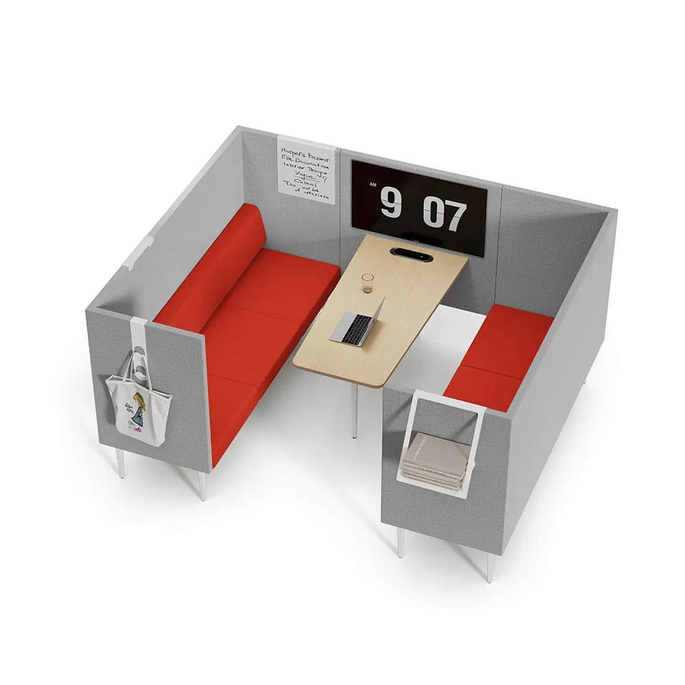 High Quality Commercial Furniture Reception Lounge Comfortable Corner Office Sofas Durable Sectional Fabric Sofa Set