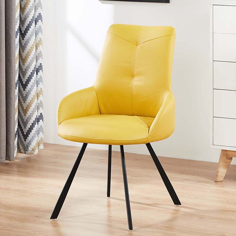 Elegant Modern Luxury Dining Room Chair with Gold Accents