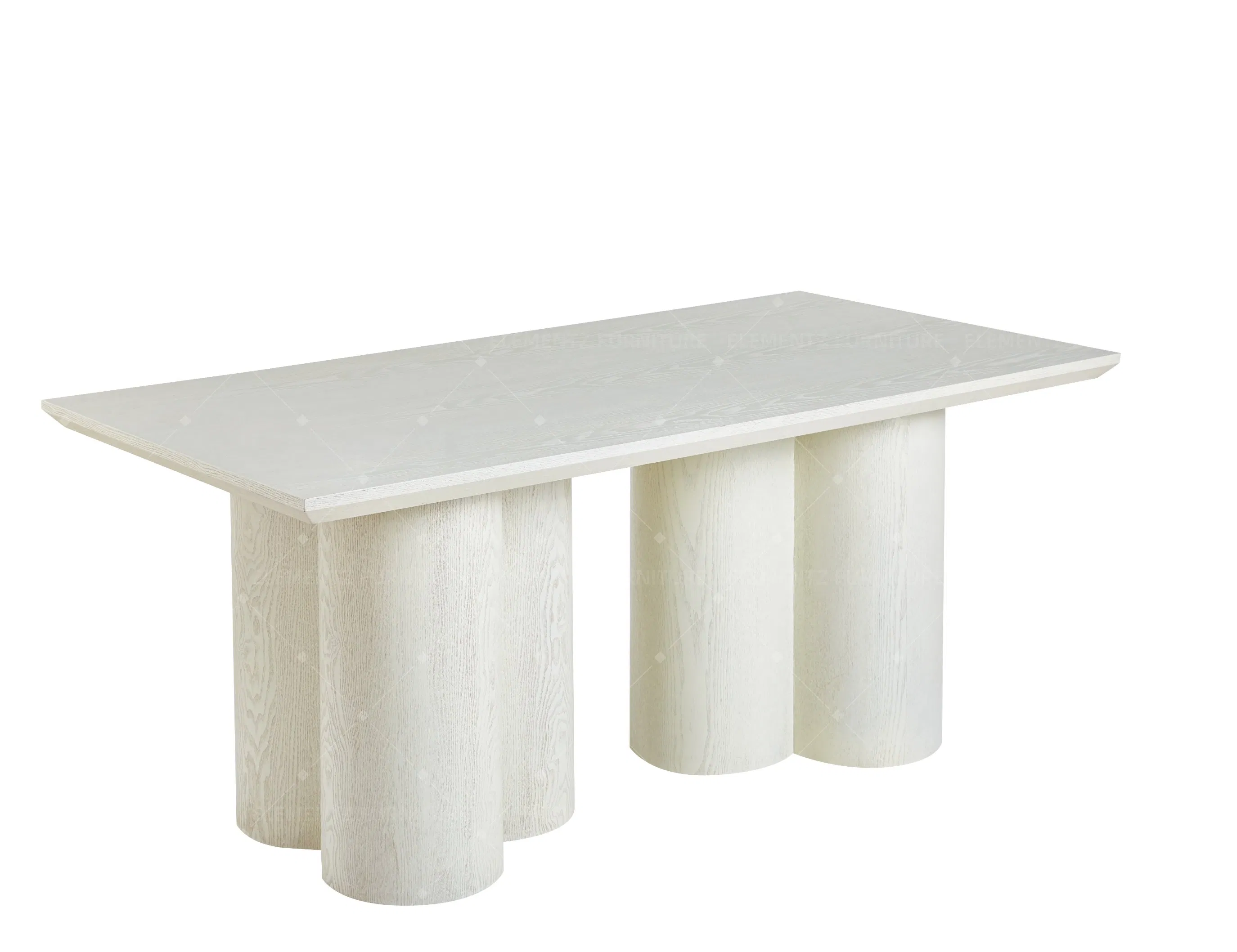 Scandinavian Heat Resistant Folding Space Saving Oval White Stain-Resistant Dining MDF Table