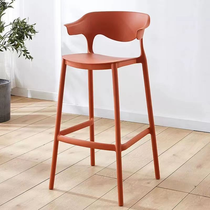 Wholesale Modern Commercial Furniture Restaurant Kitchen Chairs Plastic Stackable Outdoor Bar Stool