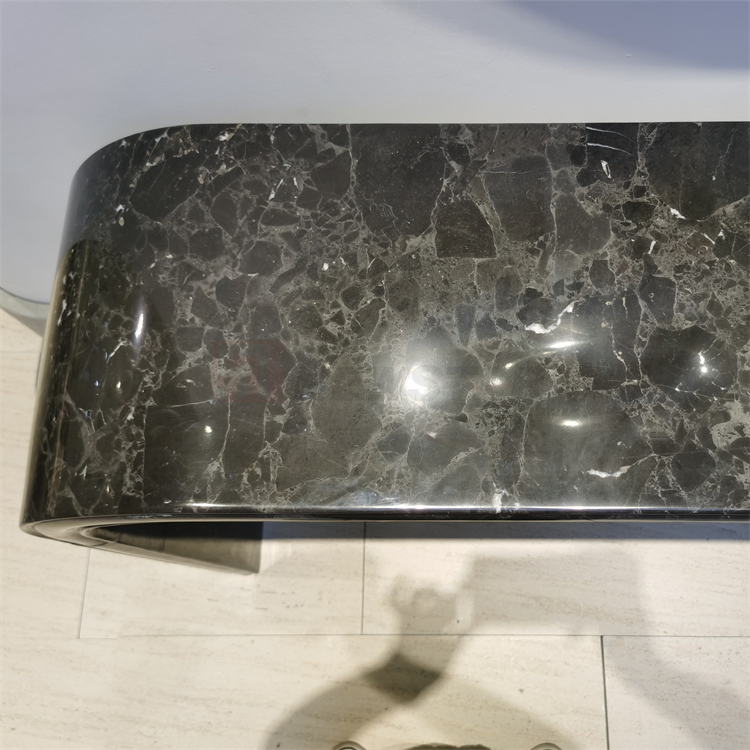 Black Marble Entry Table Arch Console Natural Marble French Style Bluestone Entry Hallway Consoletable