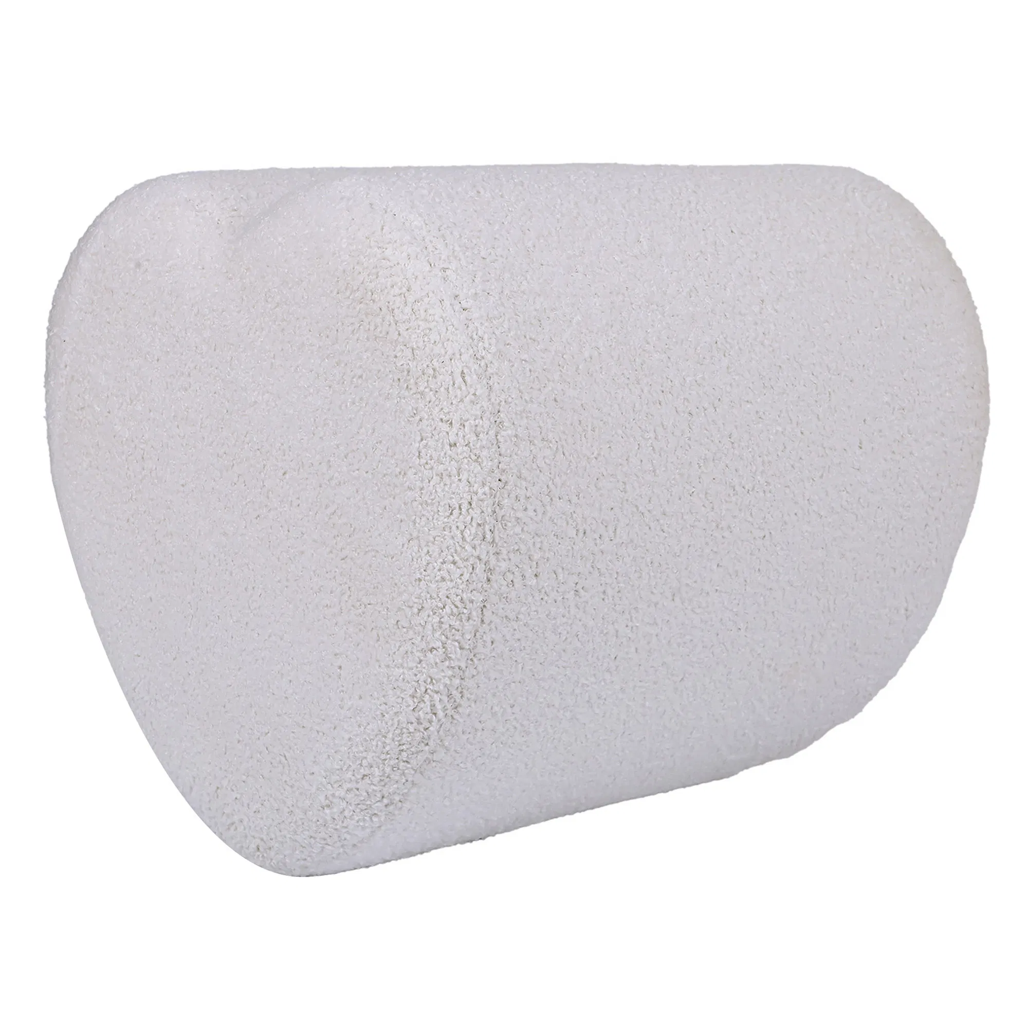 Storage Ottoman Modern Round Footrest Teddy Velve Ottoman for Hallway, Living Room, Bed Room Ydf25034