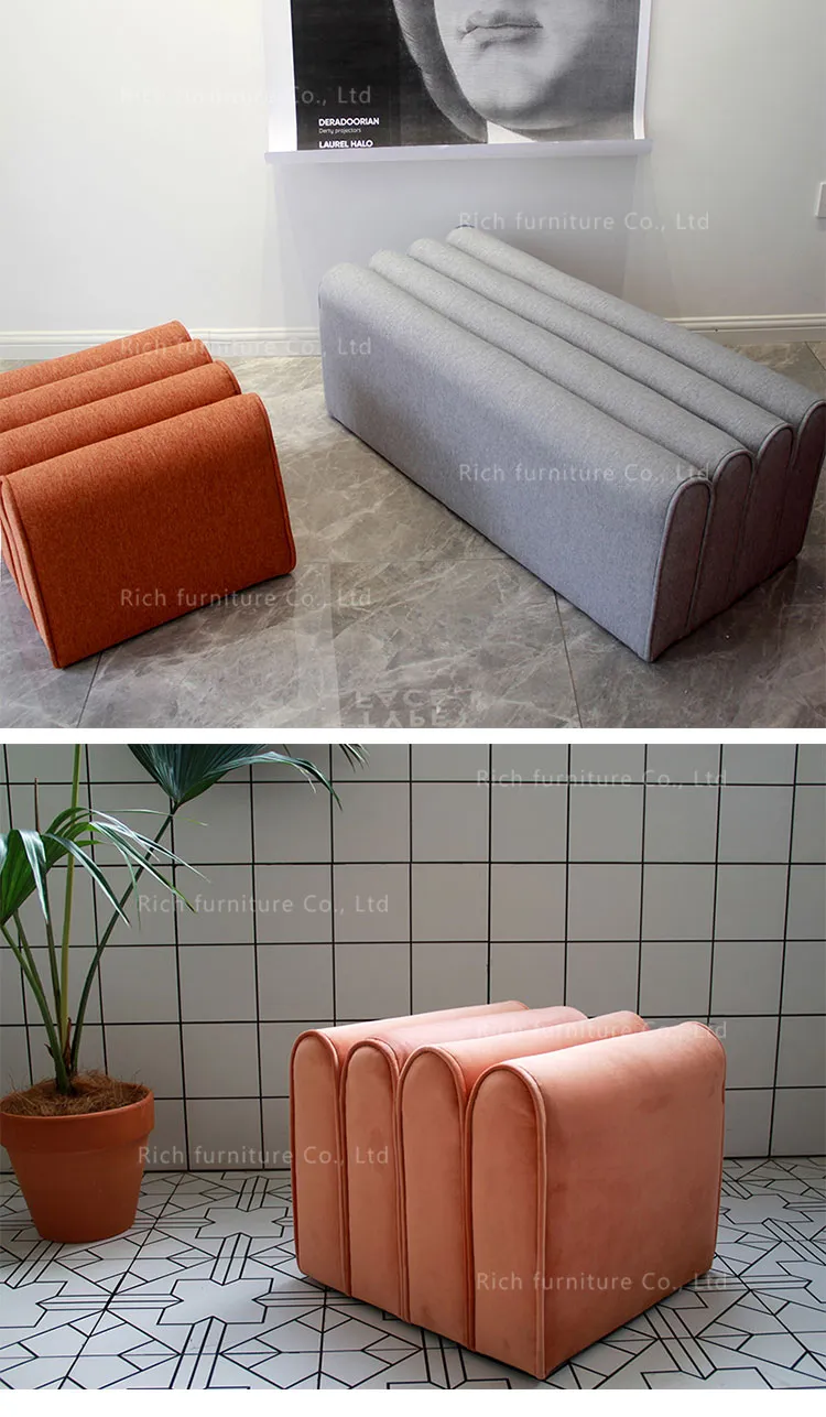 Modern Ottoman Stool View 7