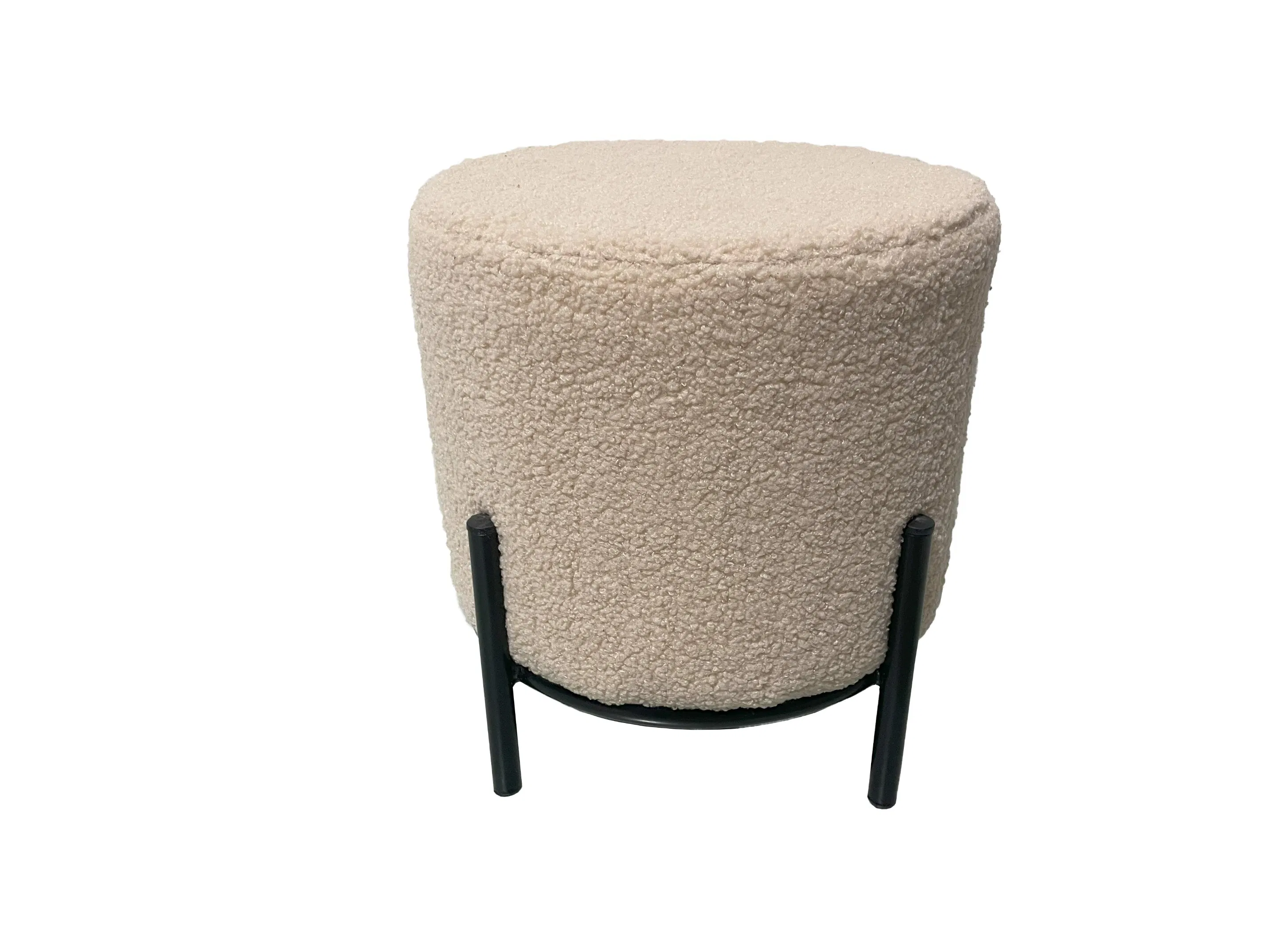 Living Room Ottomans Velvet Pouf Door Entrance Seating