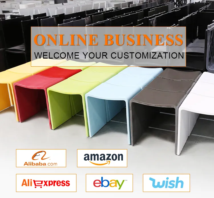 Black Stone Resin Shower Chair