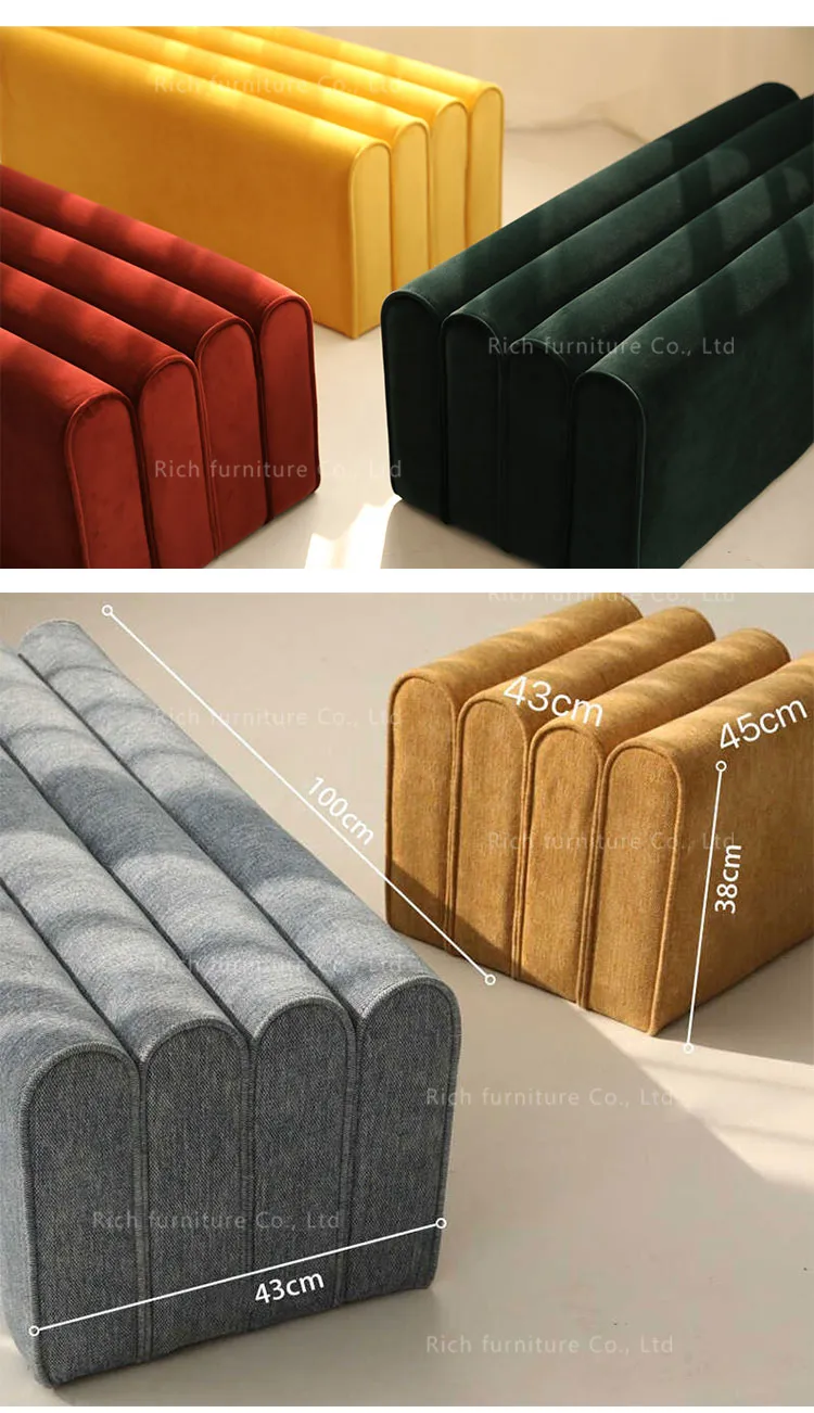 Modern Ottoman Stool View 3