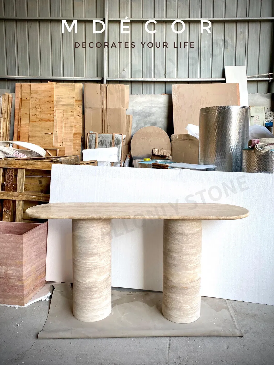 Natural Travertine Table