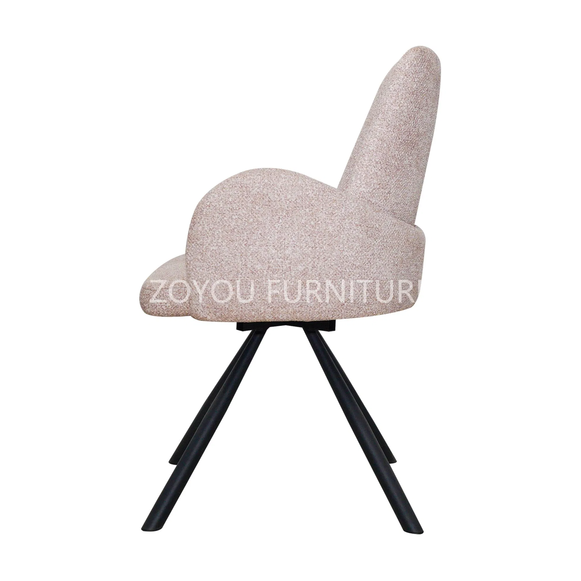 Modern Armchair-Upholstered Accent Swivel Dining Chair