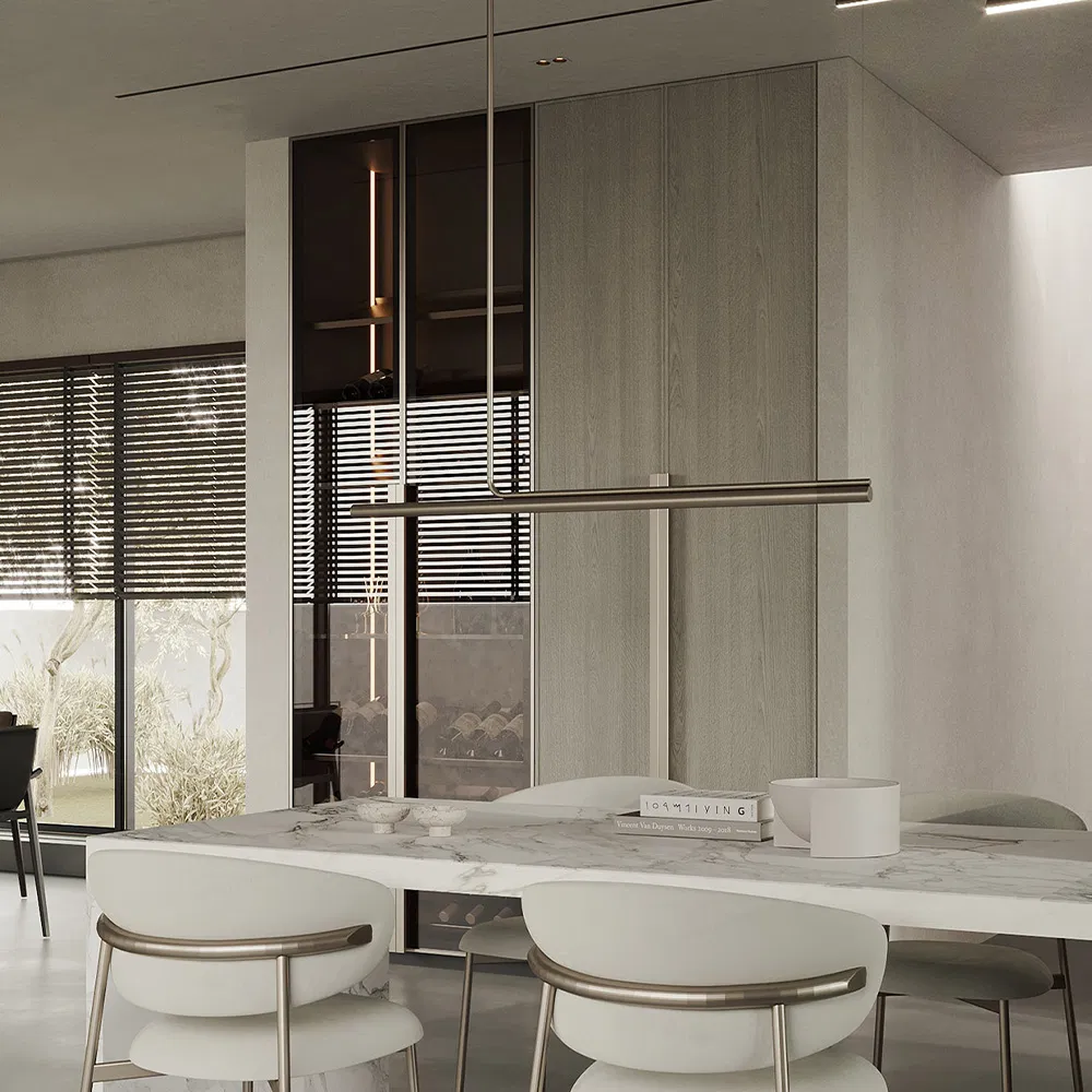 Waymove Modern Farmhouse Kitchen Island with Sink and Faucet