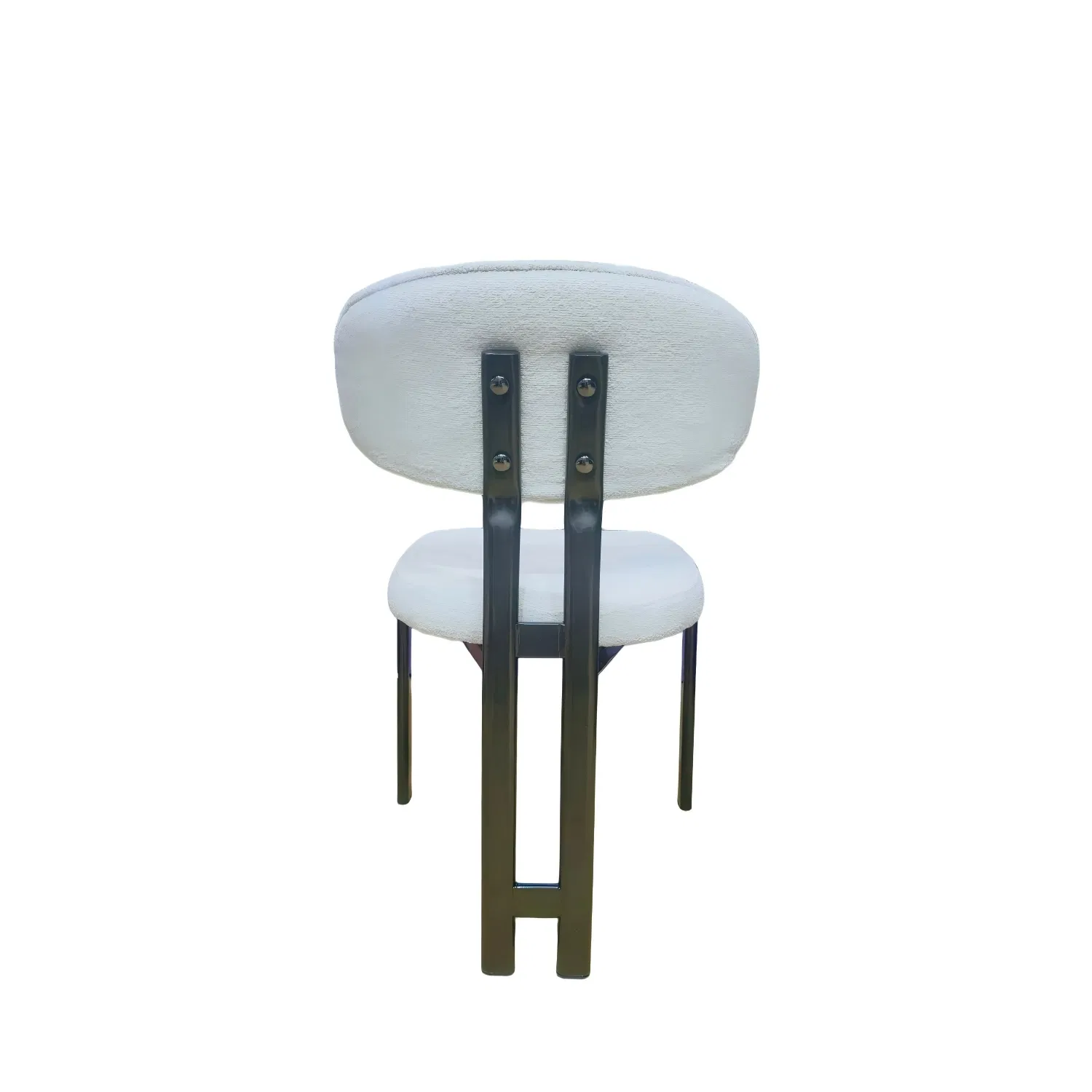 Popular New Design Elegant Fabric Dining Chair Scandinavian Dining Room Chair with Black Metal Leg for Home &amp; Restaurant