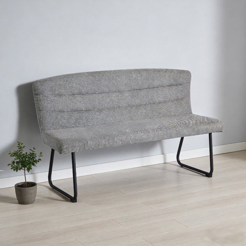 Modern Design 4-Seater Library Dining Living Room Bench with Backrest for Home Hotel Hall Waiting Room