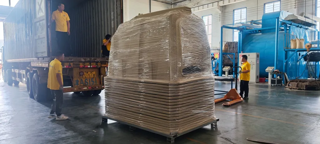 Calf Hutch Packing Process