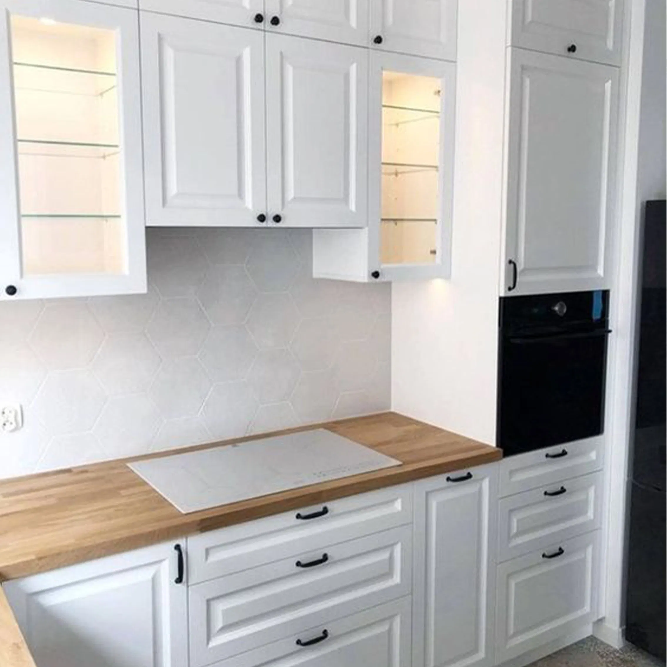 Kitchen Tall Pantry Storage Cabinet with Drawer and Adjustable Shelves Cupboard Cabinet for Kitchen, Dining Room and Living Room