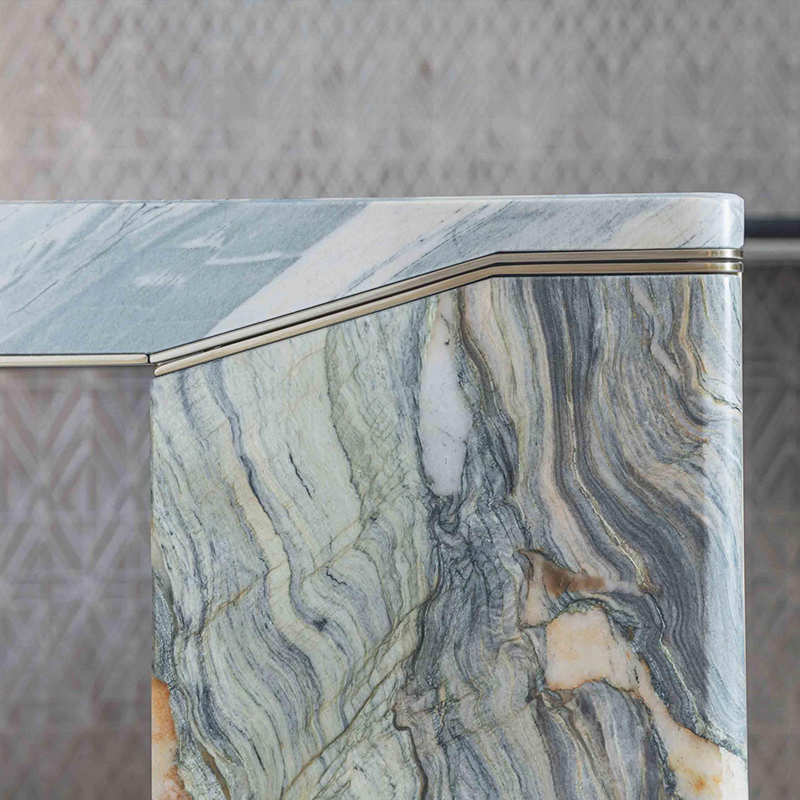 Luxury Modern Rectangular Marble Dining Table Set for Stylish Home Dining Room