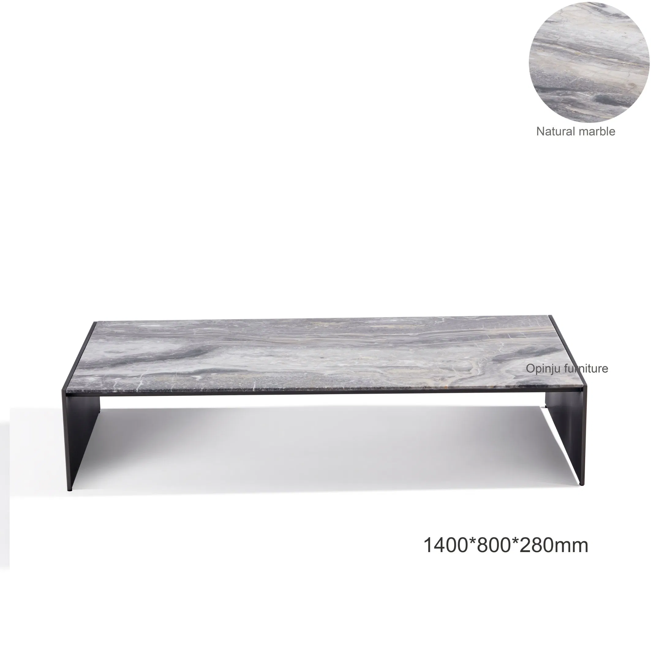 Simple Modern Stainless Steel Indoor Side Table Patio Furniture Coffee Table