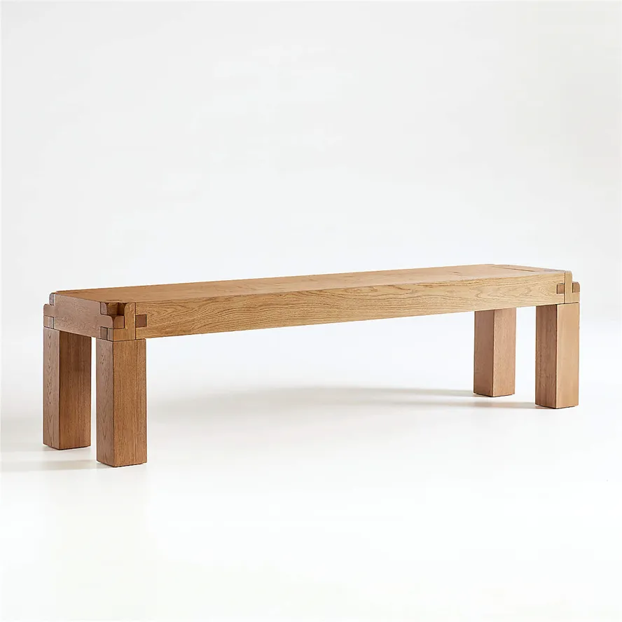 Wooden Knot Rustic Dining Bench 2