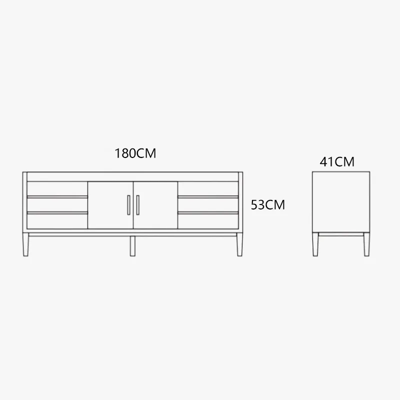 Modern TV Stand Front View
