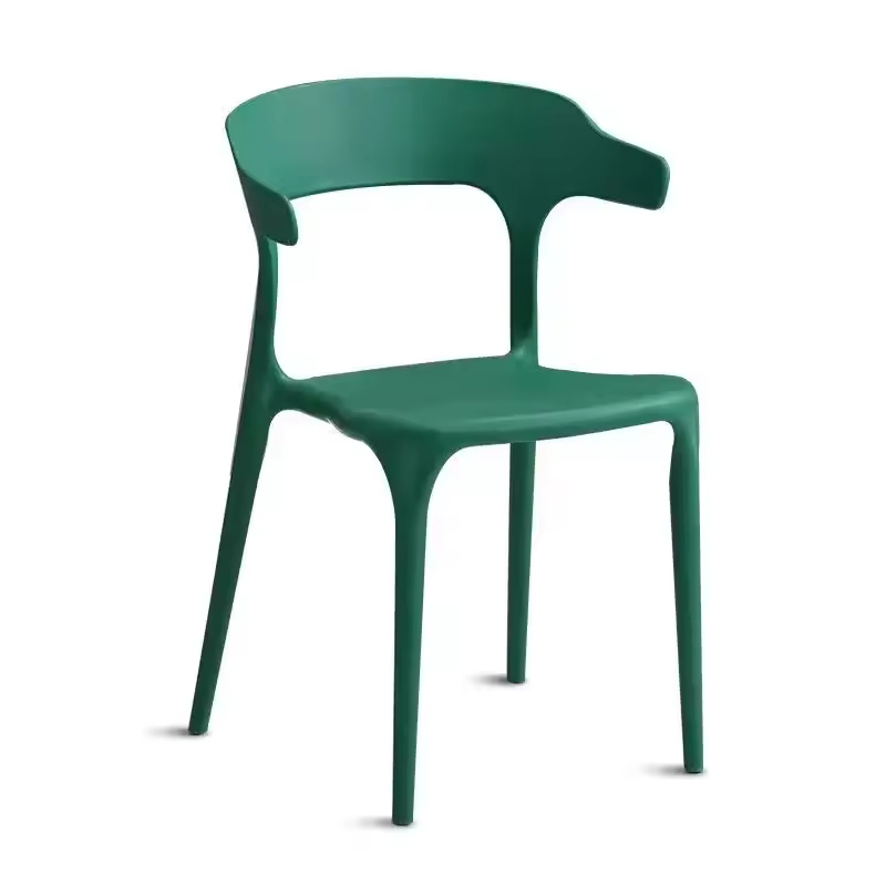 Modern Nordic Molded Plastic Dining Chair for Cafes