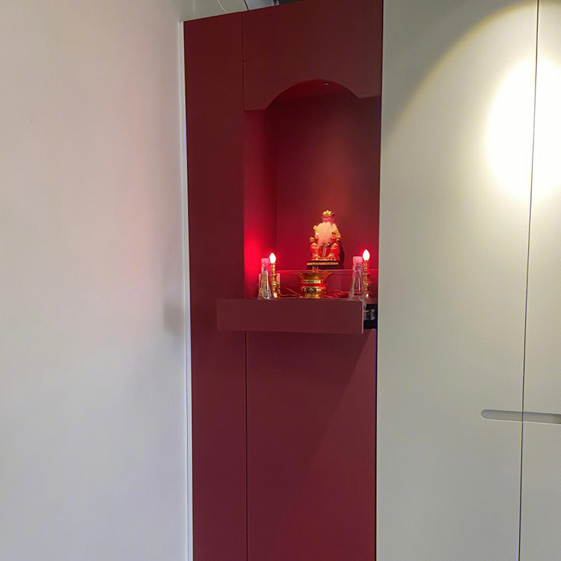 Factory Direct Sales Metal Wall Living Room Cabinet Columbarium Religious Customization Multi-Tier Buddha Storage Cabinet