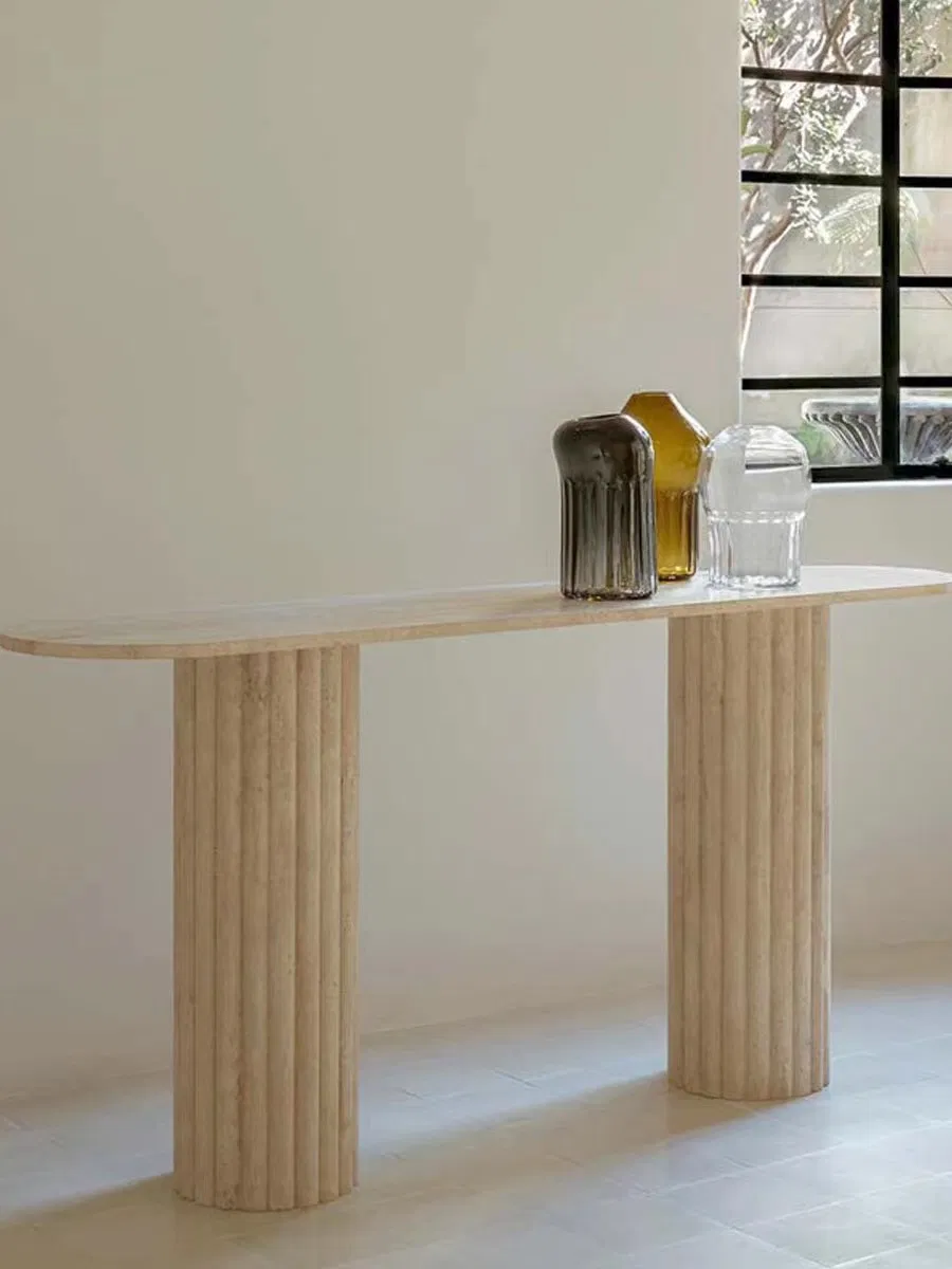 Travertine Table Detail 4