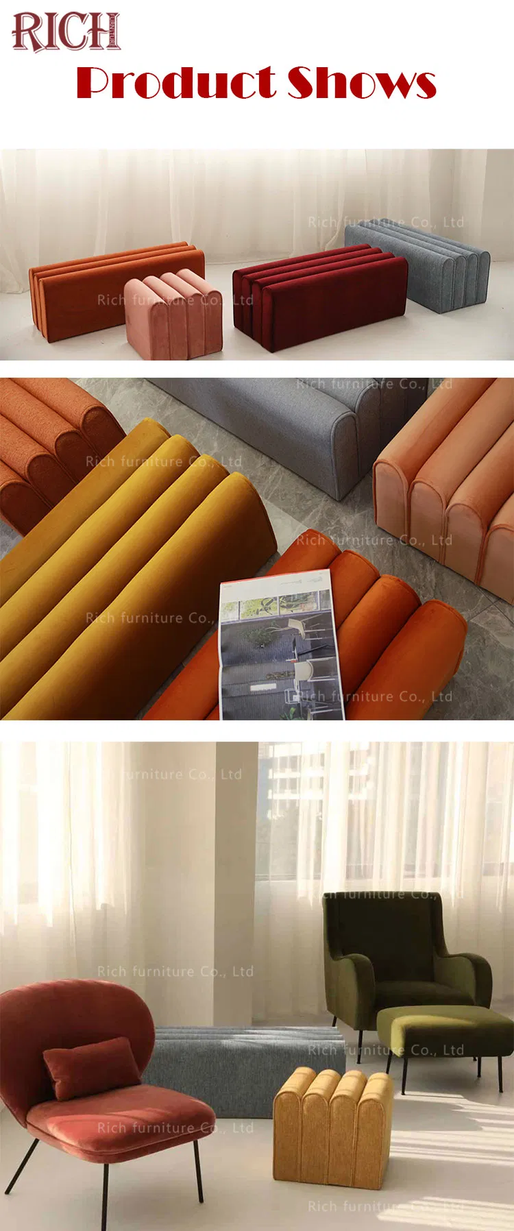 Modern Ottoman Stool View 2