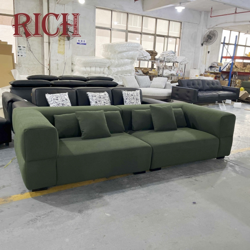 Nordic Style Home Villa Living Room White Teddy Boucle Fabric Sofa Couch