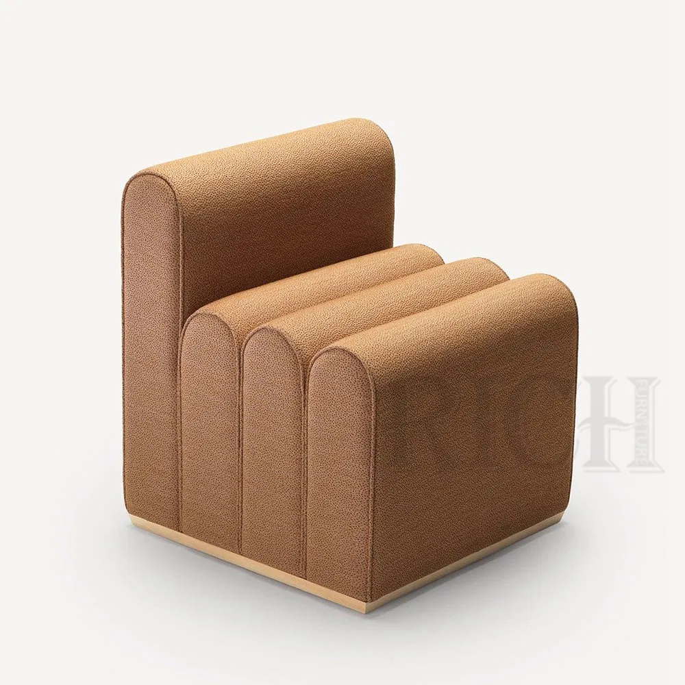 Decorative Stool Fashionable Furniture Stools Modern Living Room Pouf Fabric Square Ottoman
