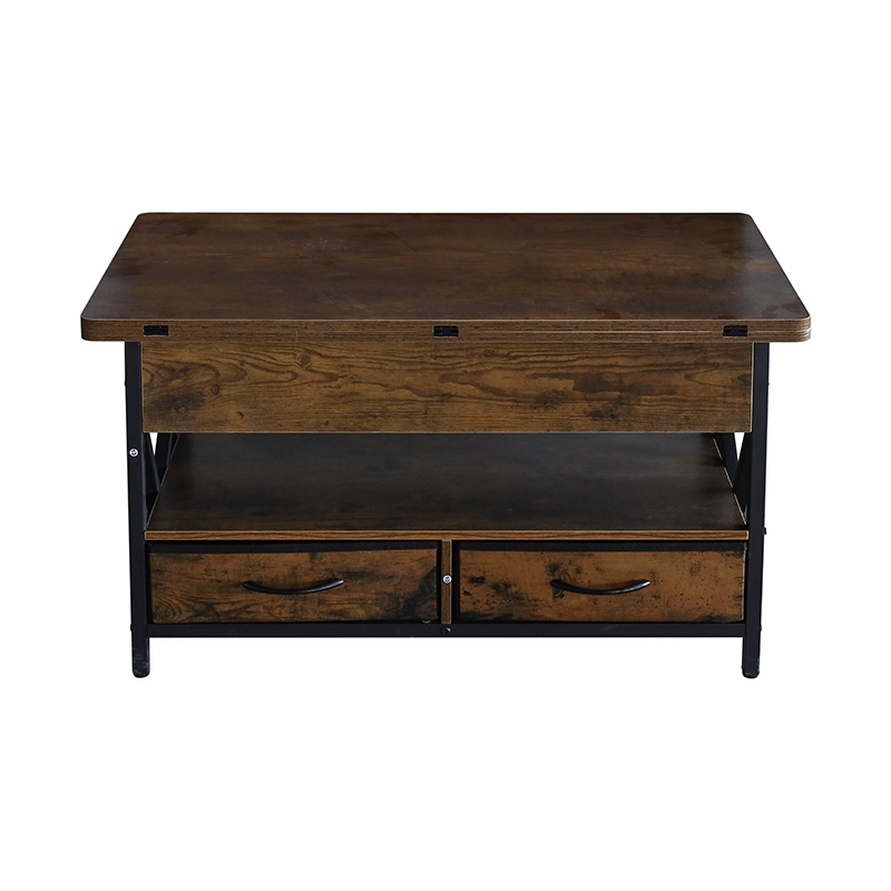 Wooden Lift Top Living Room Coffee Table with Hidden Compartment Storage