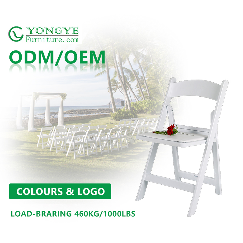 Durable Lightweight Portable Comfortable Classic Banquet Dining Outdoor Event Resin Folding Chair